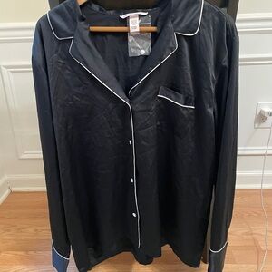 New Victoria's Secret Midnight Black Pajama Top